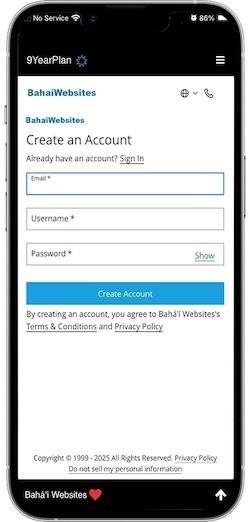 Step 1: Creat your account with BuiltandHosted. Web design, hosting, SSL, and support are included in the low monthly hosting.
